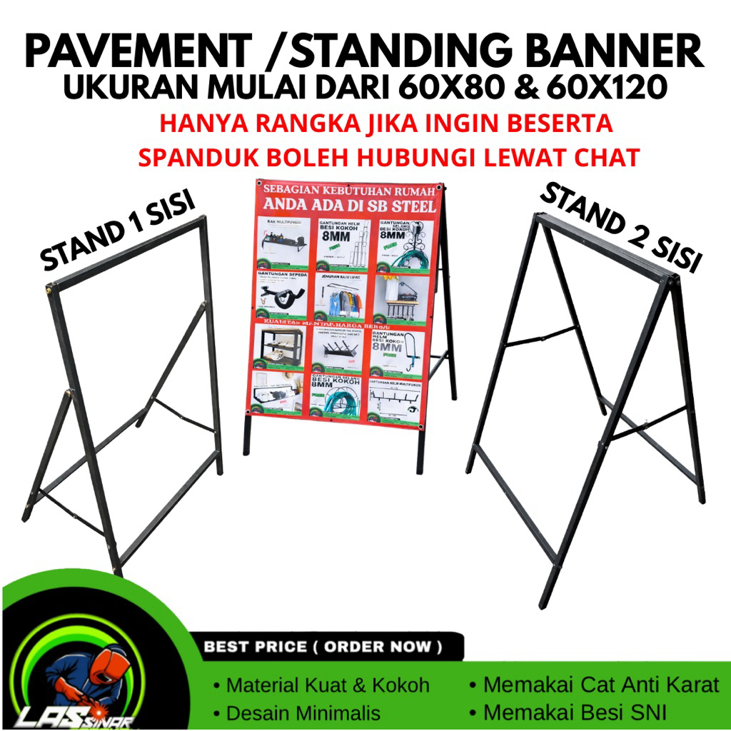 Jual Standing Banner Besi Terlengkap & Harga Terbaru Agustus 2026 ...
