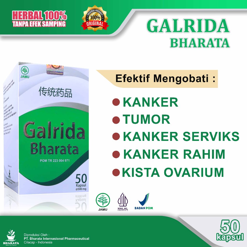 Galrida Bharata Obat Kanker Tumor Kista Mioma Uci Uci Benjolan Original Ampuh Tanpa Operasi