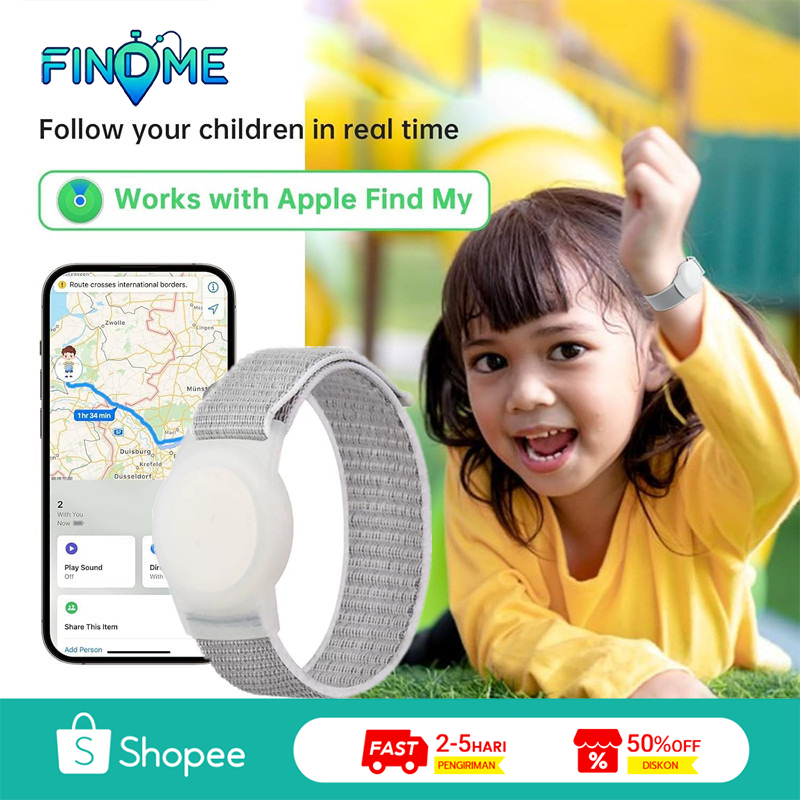 FindMe - Pelacak GPS Mini untuk Tali Jam Tangan Anak & Remaja (Only iOS)