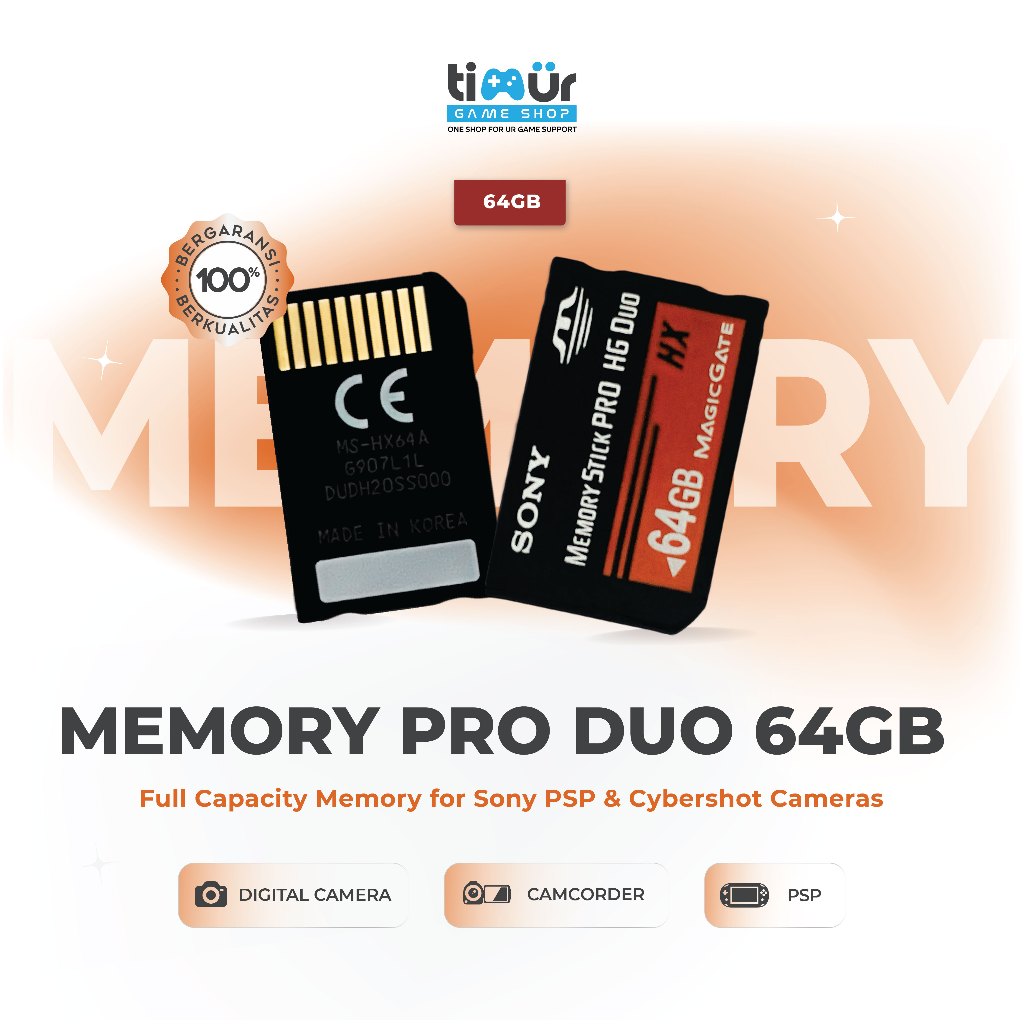 Jual SONY Memory Card Stick Camera Pro HG Duo Magic Gate PSP 64GB ...