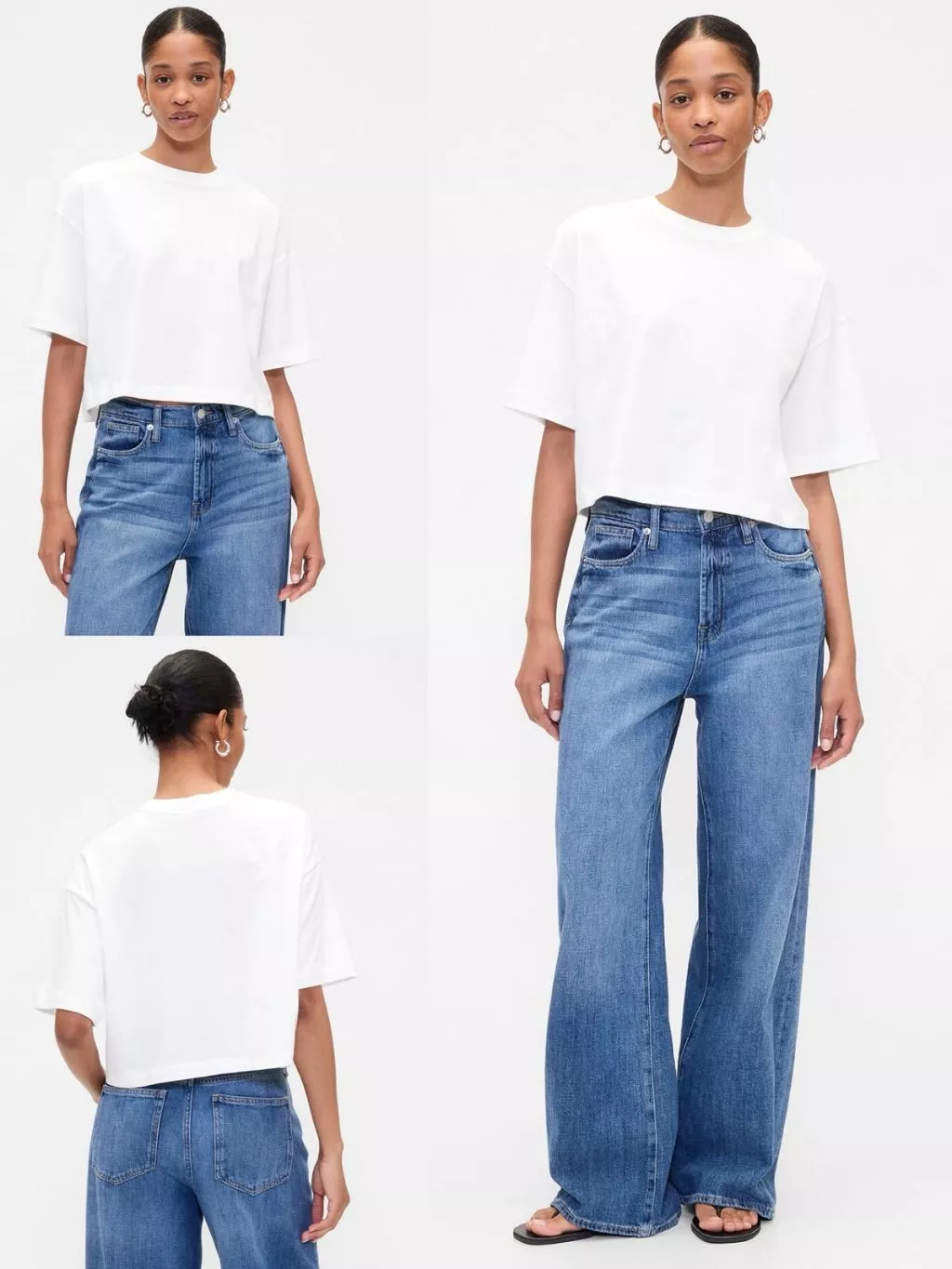 Kaos Lengan Pendek Wanita Semi-Crop GP Women's Boxy Crewneck T-Shirt - 2553