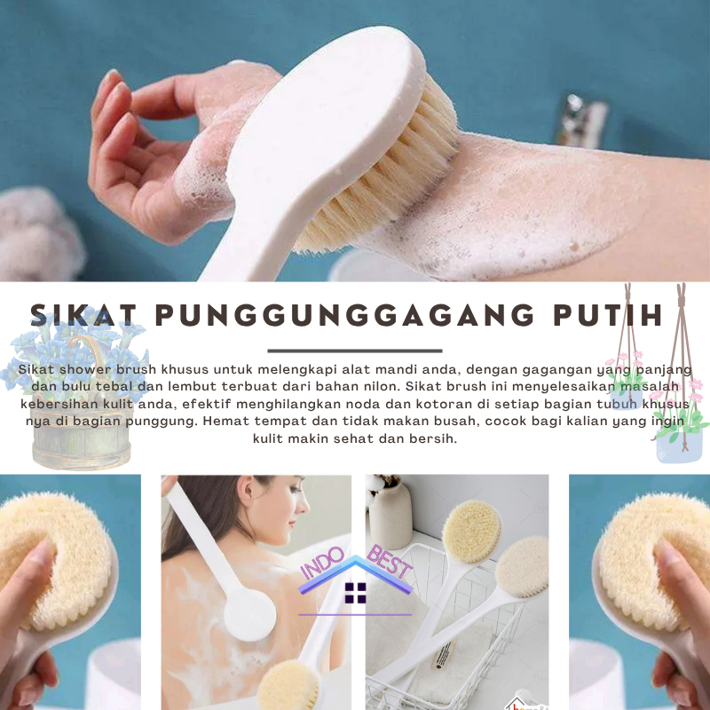 Jual Indoboss | Sikat Gosok Punggung Gagang Panjang Bath Brush Shower ...