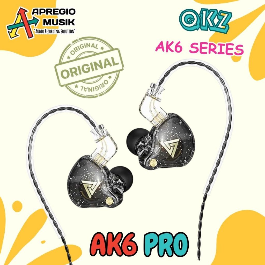 Jual QKZ AK6 PRO AK-6 PRO AK6PRO AK6 ORIGINAL IEM Detachable Cable ...