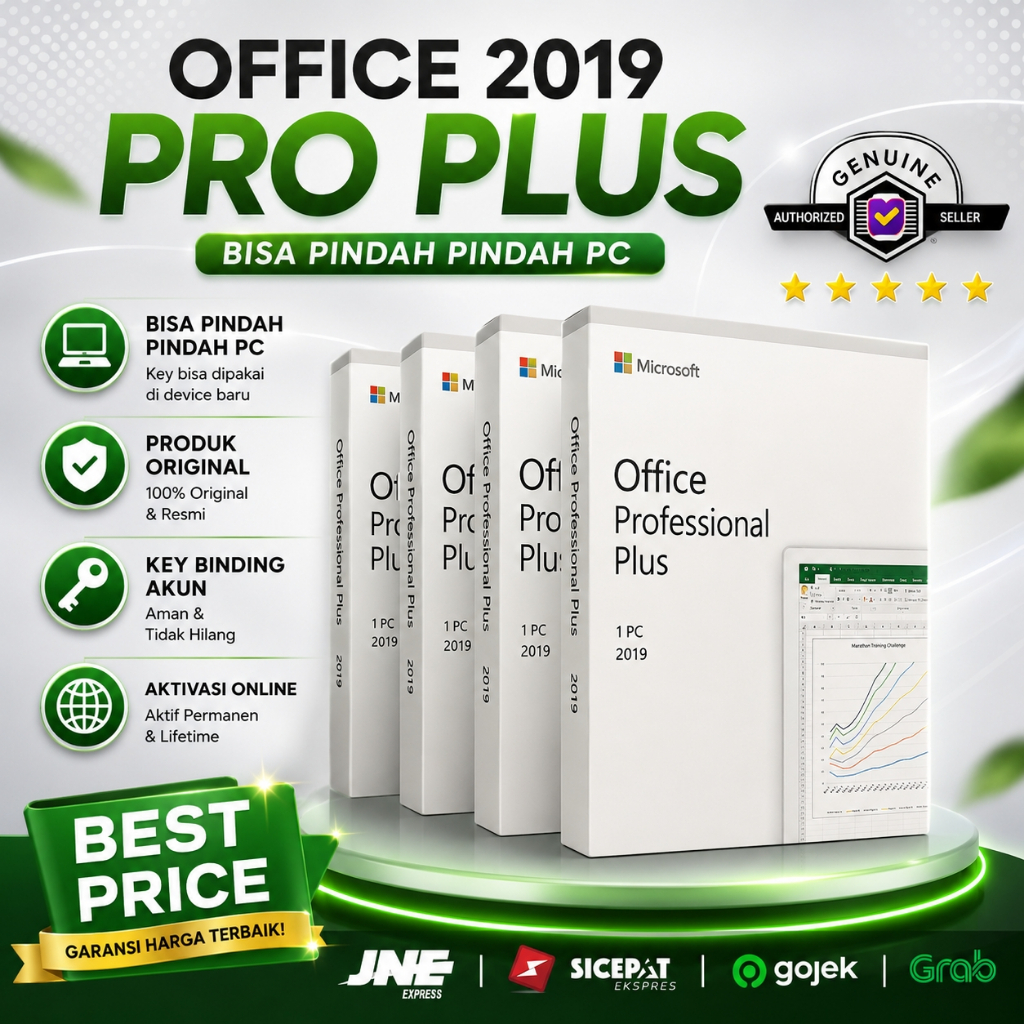 Jual Microsoft Office Pro Plus 2019 Box Original Full Package Resmi ...