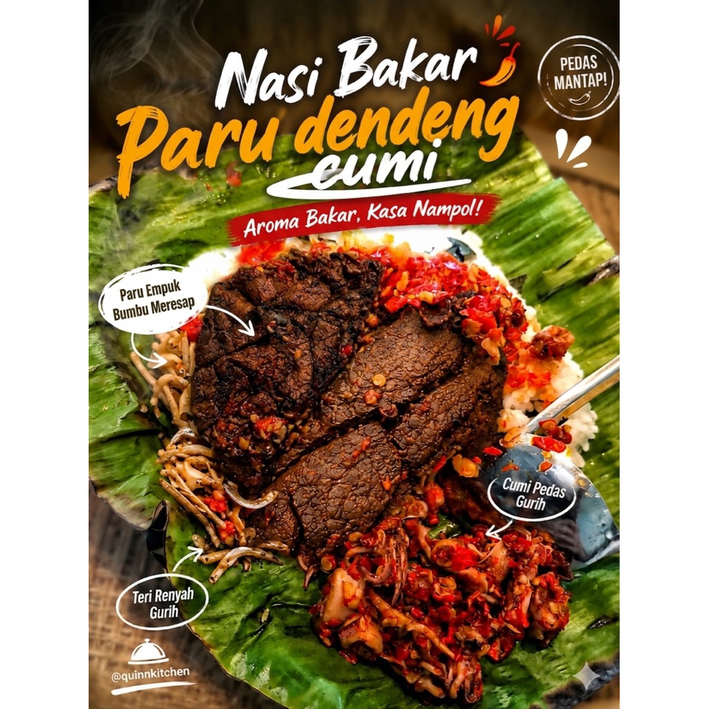 Jual Nasi Bakar 3 Topping Quinn Kitchen | Shopee Indonesia