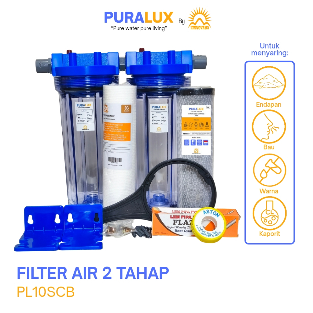 Jual Paket Housing Filter Air Toren 2 Tahap 10 Inci / Penjernih Air ...