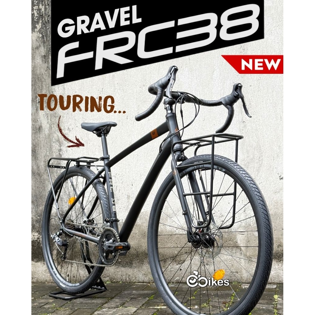 Jual Sepeda Gravel Touring Element FRC 38, Alloy 2x8 Speed with Carrier ...