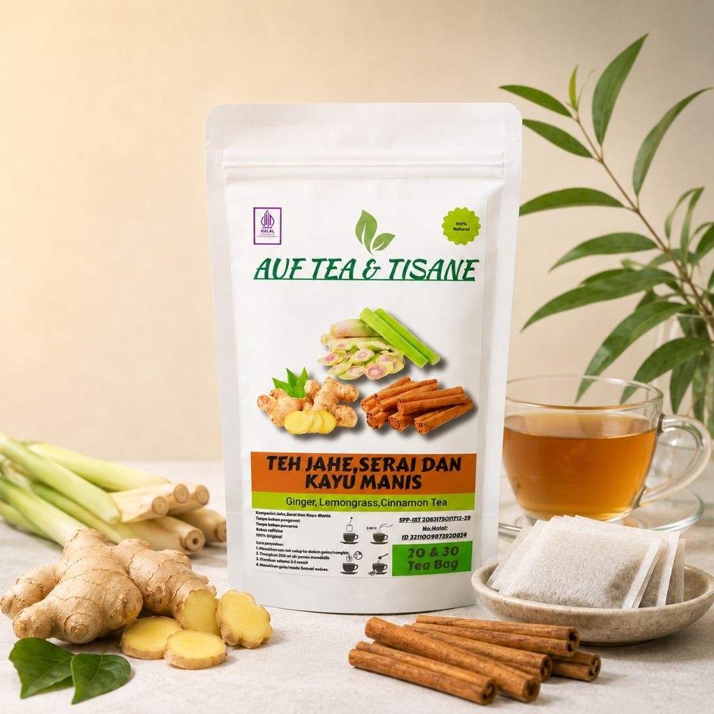 Jual Teh Jahe,Serai Dan Kayu manis / Ginger,Lemonggrass & Cinnamon Tea ...