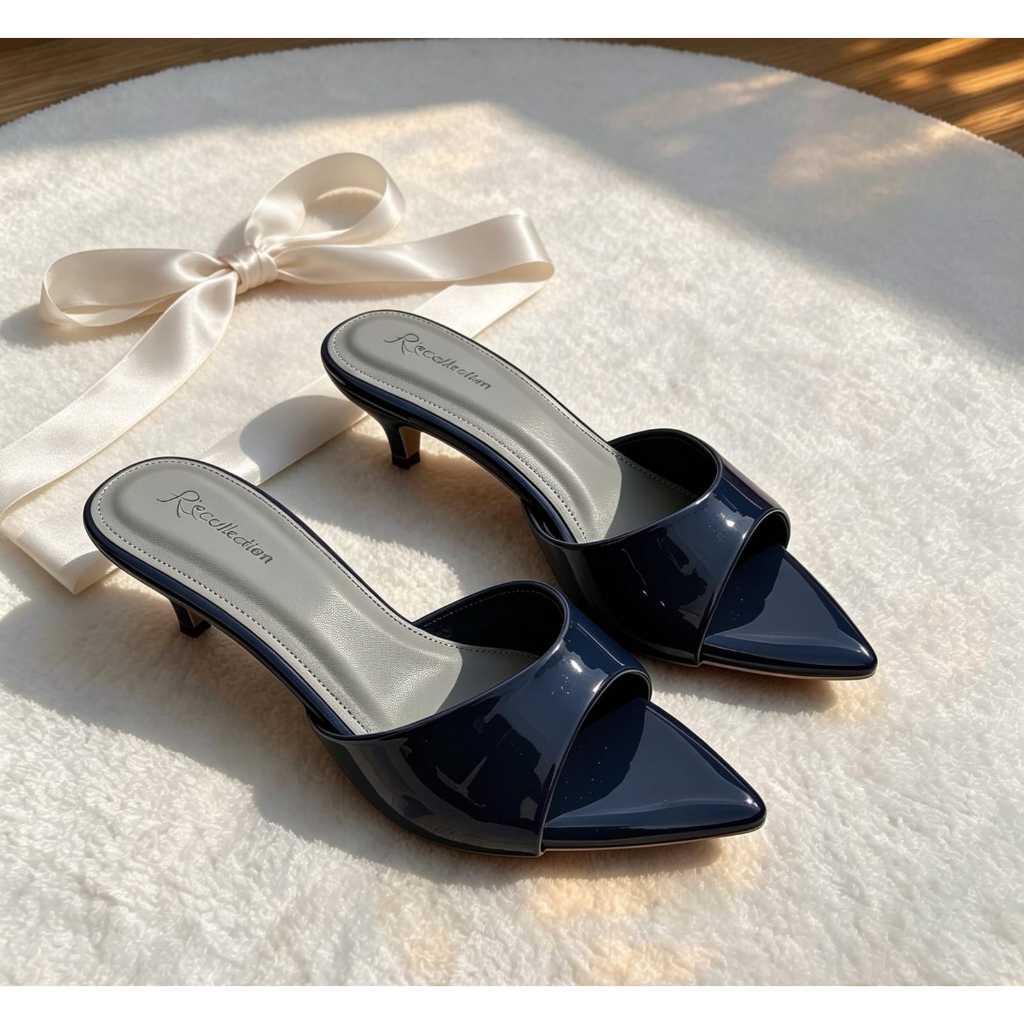 RS.Collection SHELY TERLARIS! sandal heels wanita terbaru tinggi hak 3CM  warna cantik dan elegant