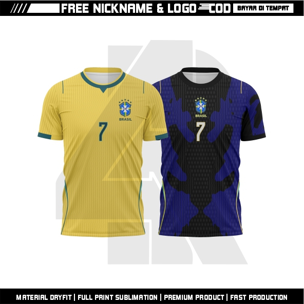 Jual Jersey Timnas Brazil 2026 Terbaru Gratis Pasang Nama Dan Nomor ...