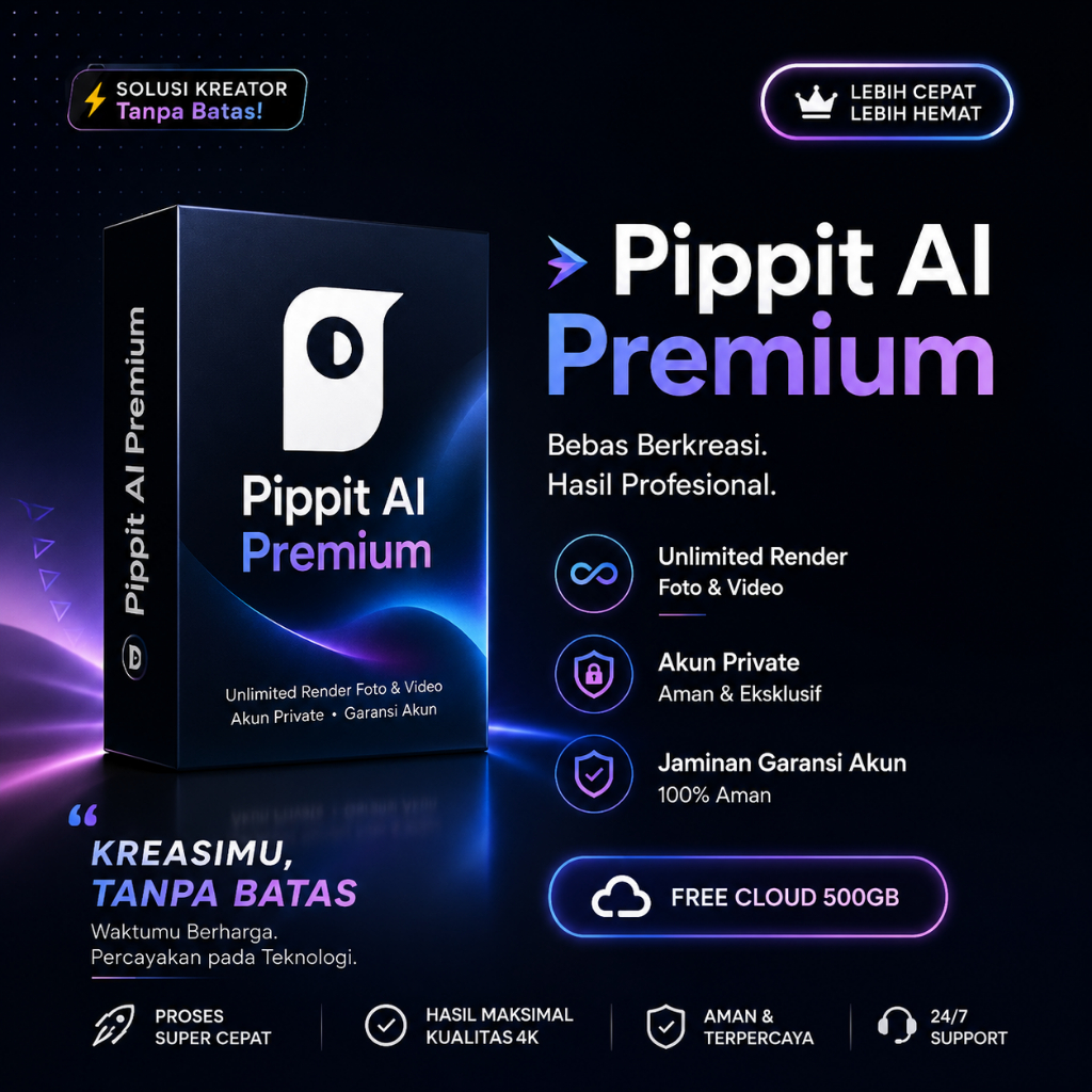 Pippit AI Premium Termurah Full Garansi Akun