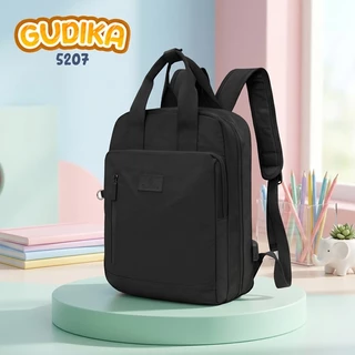GUDIKA Bags 5207 Original – Tas Backpack Wanita Waterproof Anti Air | Ransel Stylish dengan Port USB