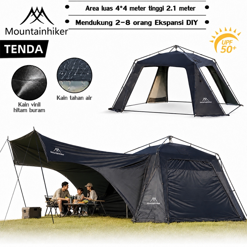 Jual Mountainhiker Tenda Dome Otomatis 8-10 Orang, Camping Canopy ...