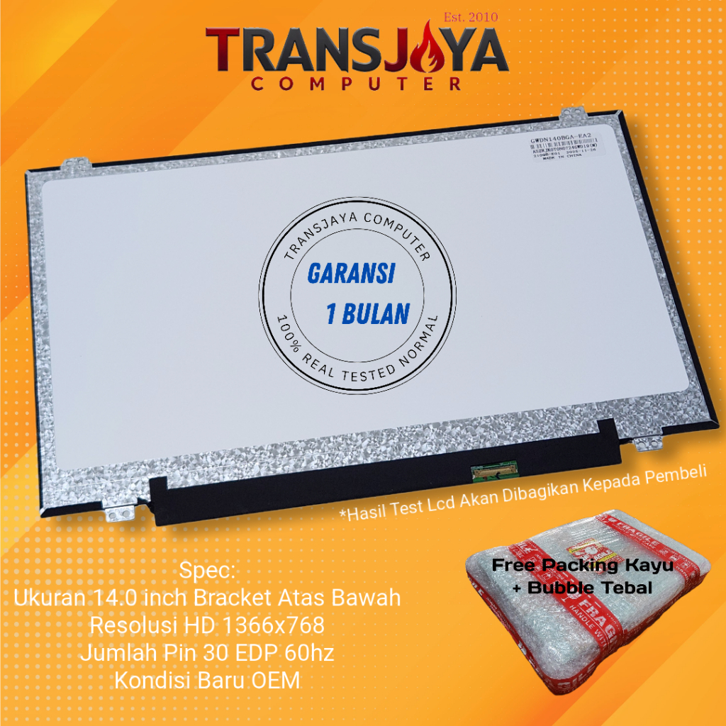 Jual Layar LCD LED Acer Aspire 14 E14 E5-411 E5-421 E5-422 E5-422G