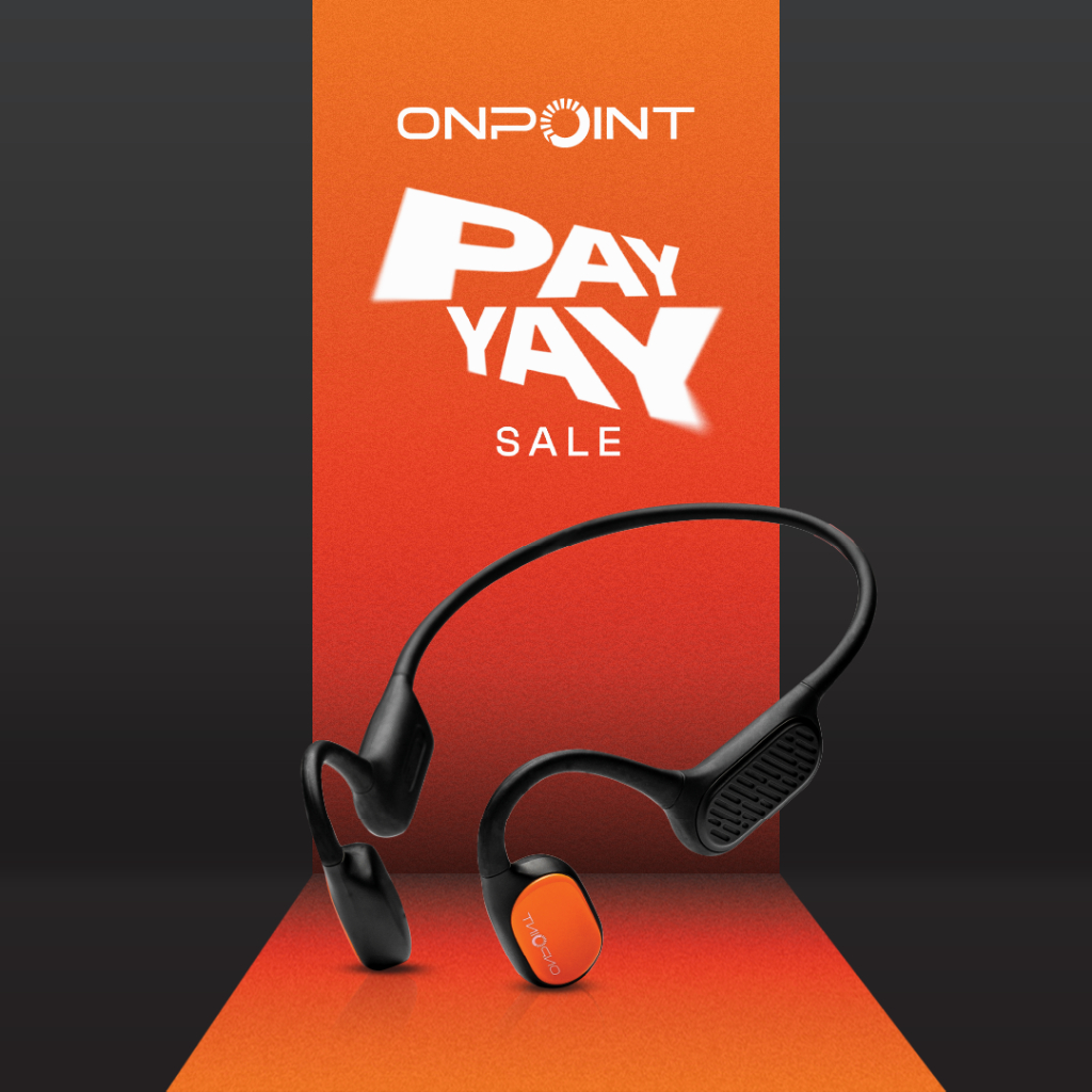 Jual ONPOINT IRON Open Ear Bone Conduction Headphone - Open Ear BLACK ...