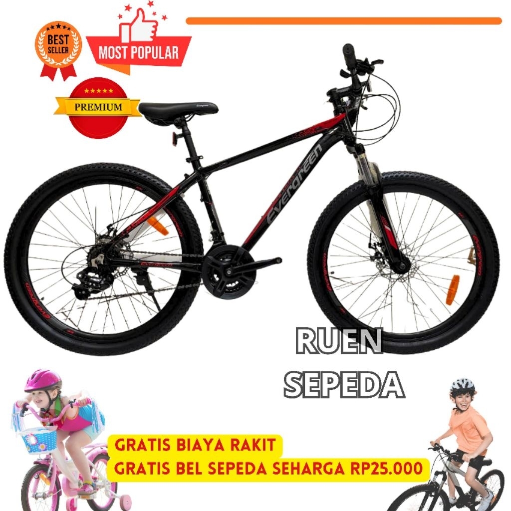 Jual Sepeda MTB Evergreen Ranger 540 Alloy 26 Inch 21 Speed | Shopee ...