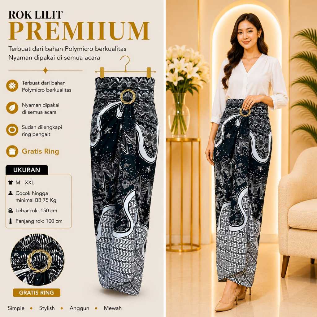 Jual Model Rok Lilit Batik Wanita Modern Terlengkap & Harga Terbaru ...