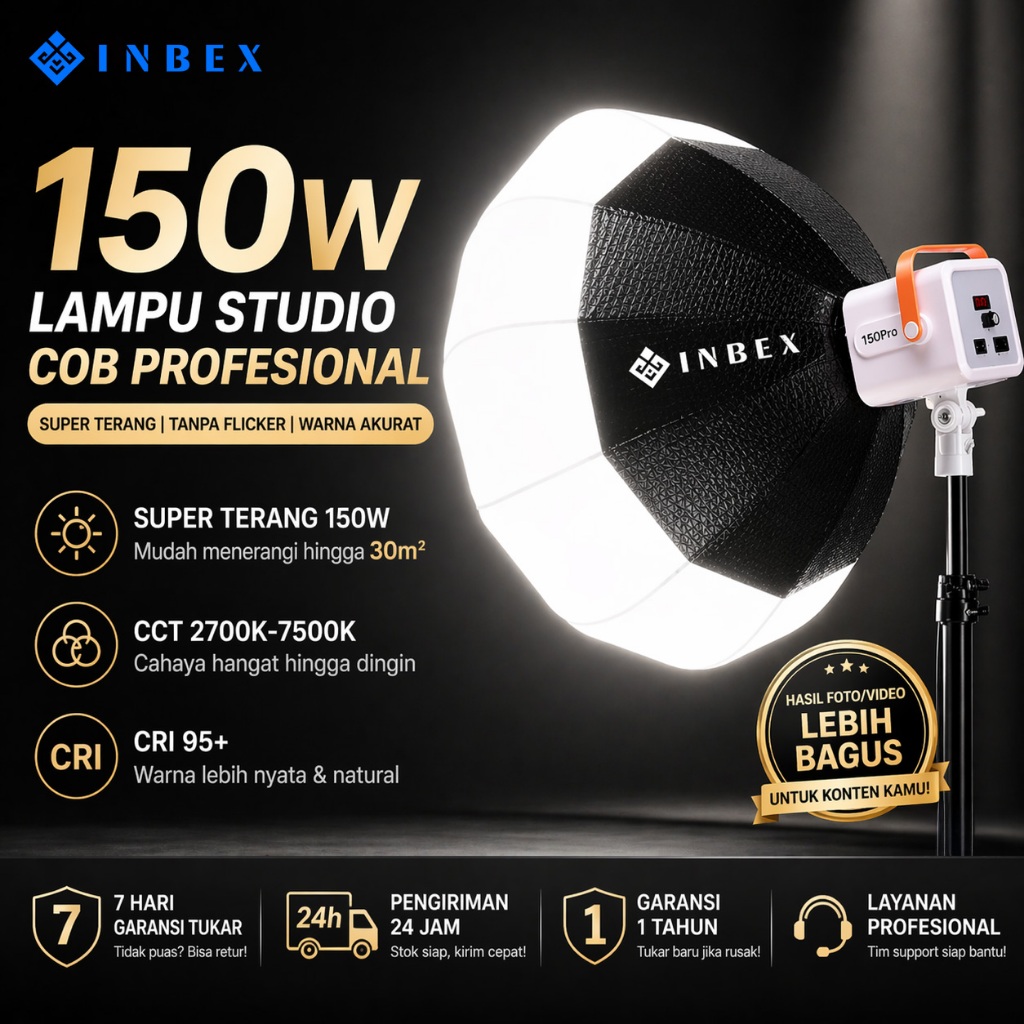 Jual INBEX IL150Pro Live Lampu Studio Softbox Lighting Video Live ...