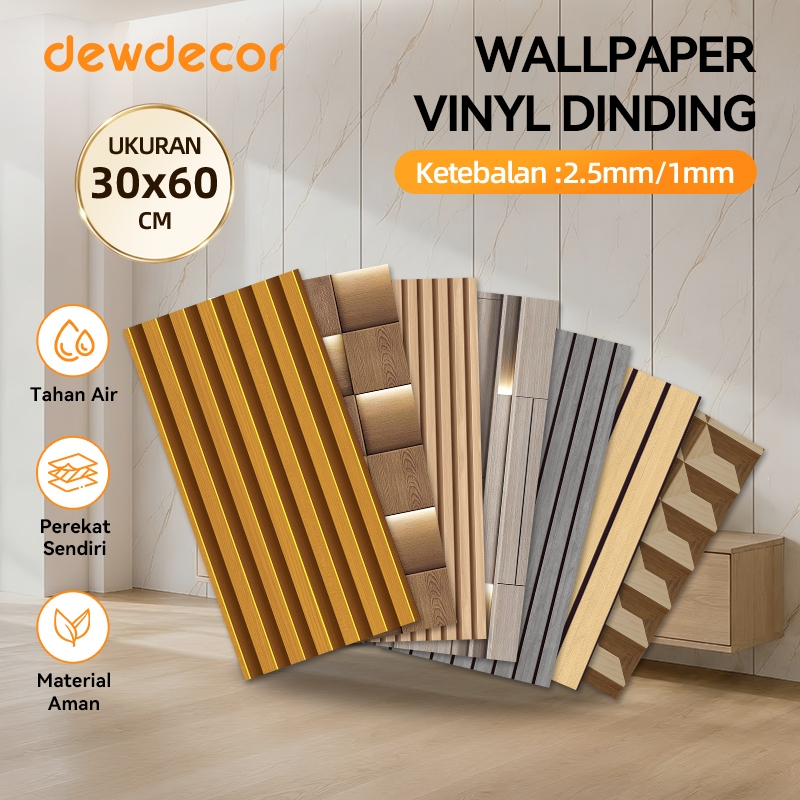 [30cm x 60cm] Paket 10 Lembar!!! Dewdecor Vinyl Marble Wallpaper Dinding Granit (Ketebalan 2,5mm)