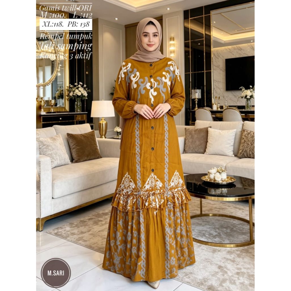 Gamis Twill Gamis Twill Pekalongan Gamis Cap 9