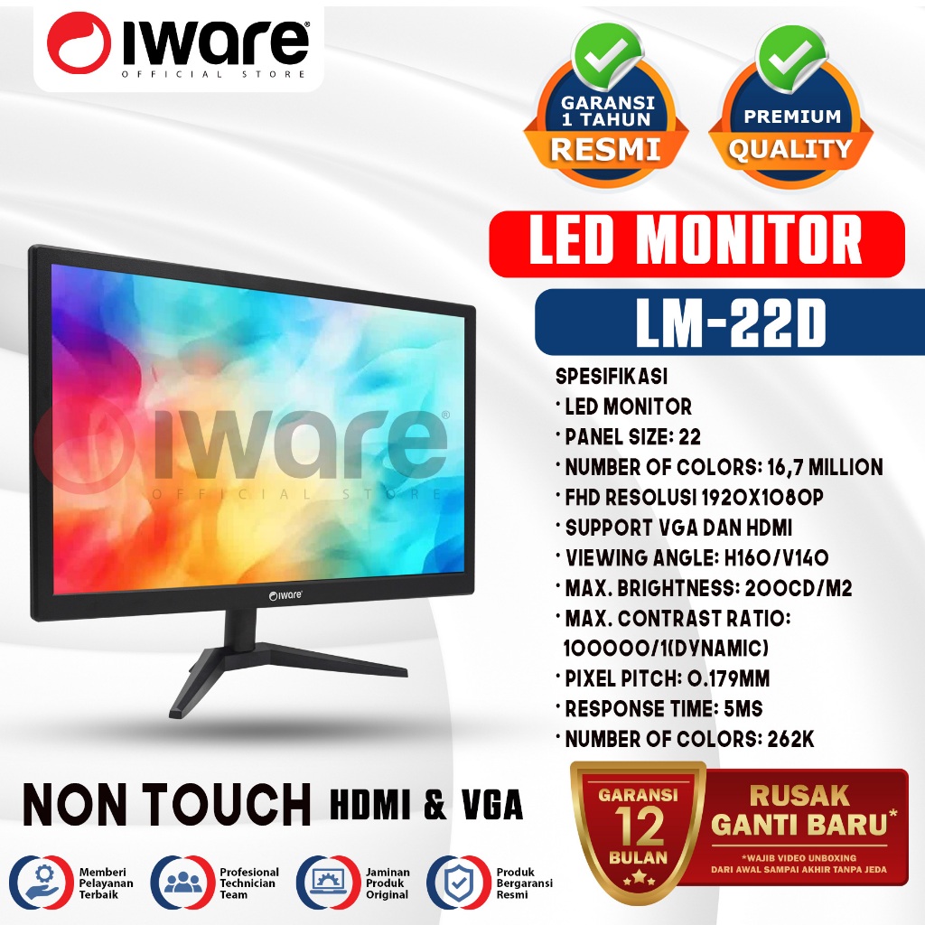 Jual Iware Monitor LED Wide LM-22