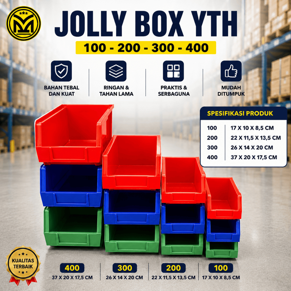 Jual KOTAK AKSESORIS JOLLY BOX CONTAINER BOX BAUT JOLLY YTH NO 100 200 ...