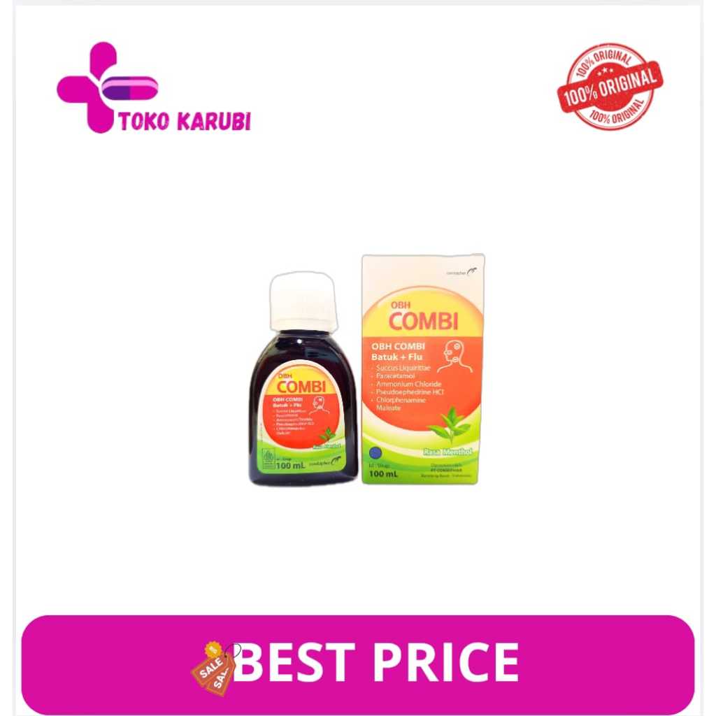 Jual OBH COMBI BATUK & FLU RASA MENTHOL 100ML | Shopee Indonesia
