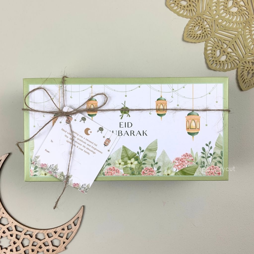 Box Dus kotak Kue Lebaran / Idul Fitri 22 x 11 x 8 cm - ECO isi 10pcs