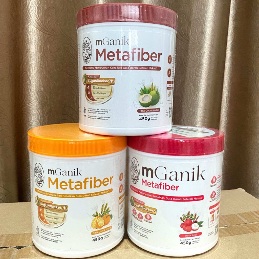 mGanik Metafiber Suplemen Serat Diabetes Alami & Control Gula darah