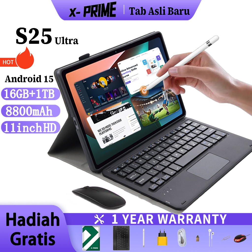 Jual [COD] X-PRIME Tablet Pro S25 5G Snapdragon 888 10.1 Inch HD 120Hz ...
