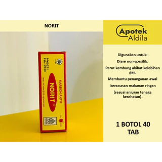 NORIT 125 MG TAB 40 125 mg, untuk diare