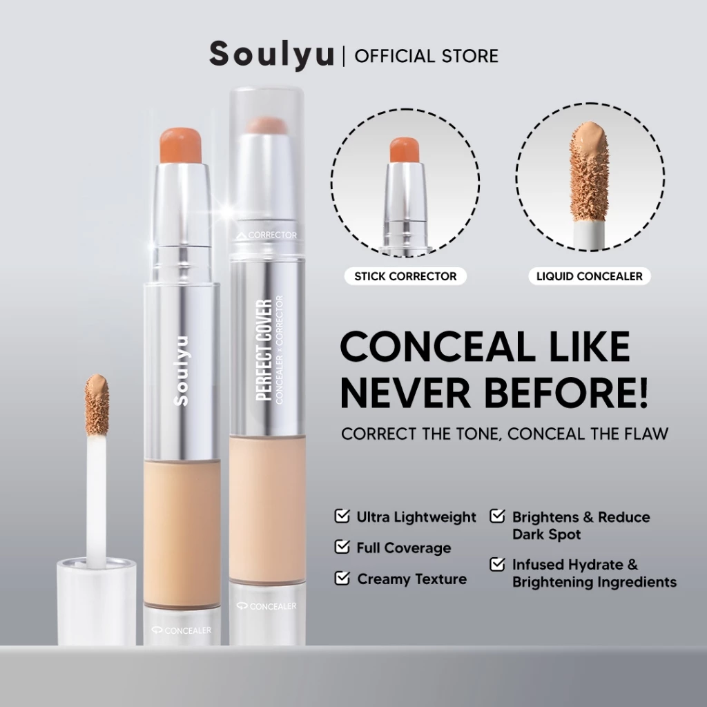 Soulyu Perfect Cover Concealer x Corrector - Astarani Glow ビューティーケア