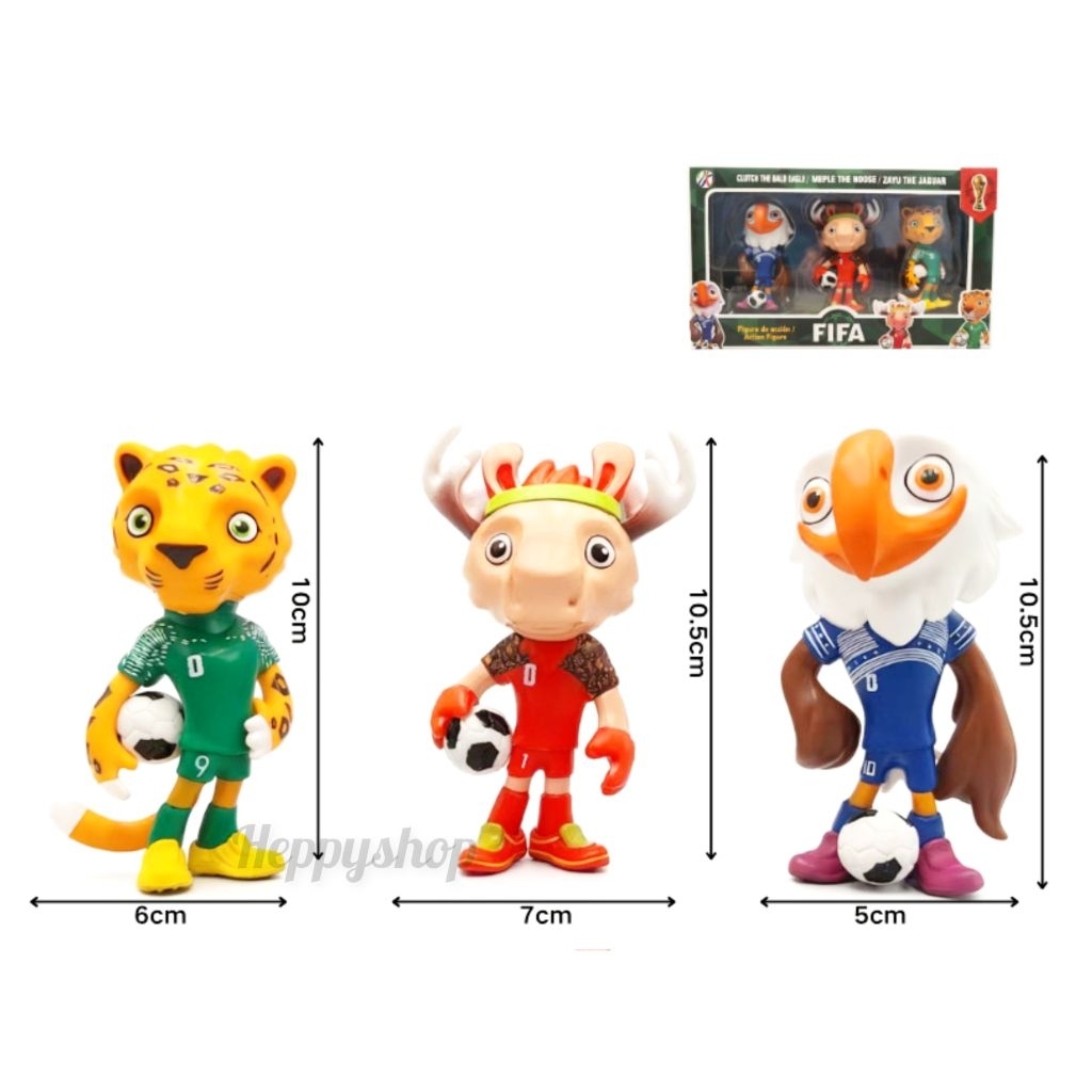 Jual Pajangan Maskot Fifa World Cup 2026 Piala Dunia Maple Zayu Glutch ...