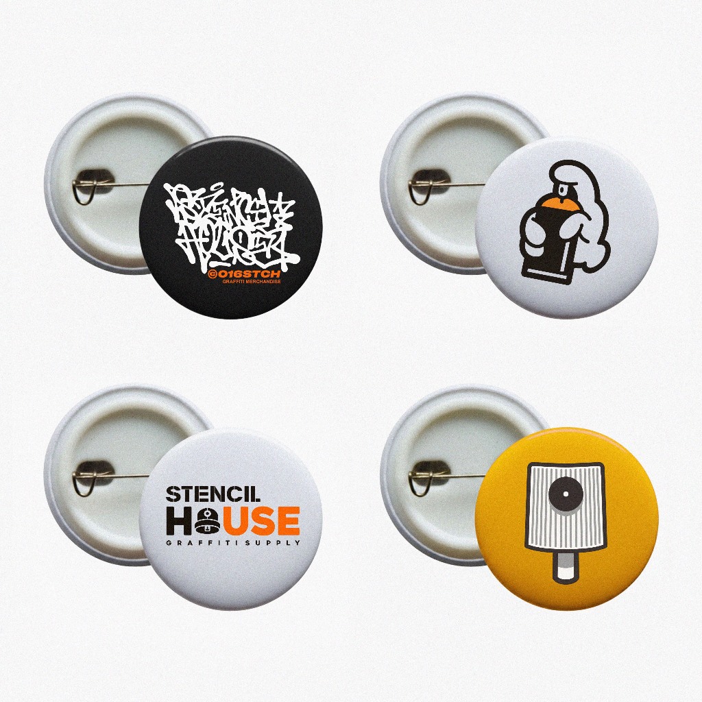 Jual Stencilhouse button pin 32mm | button pin graffiti | Shopee Indonesia