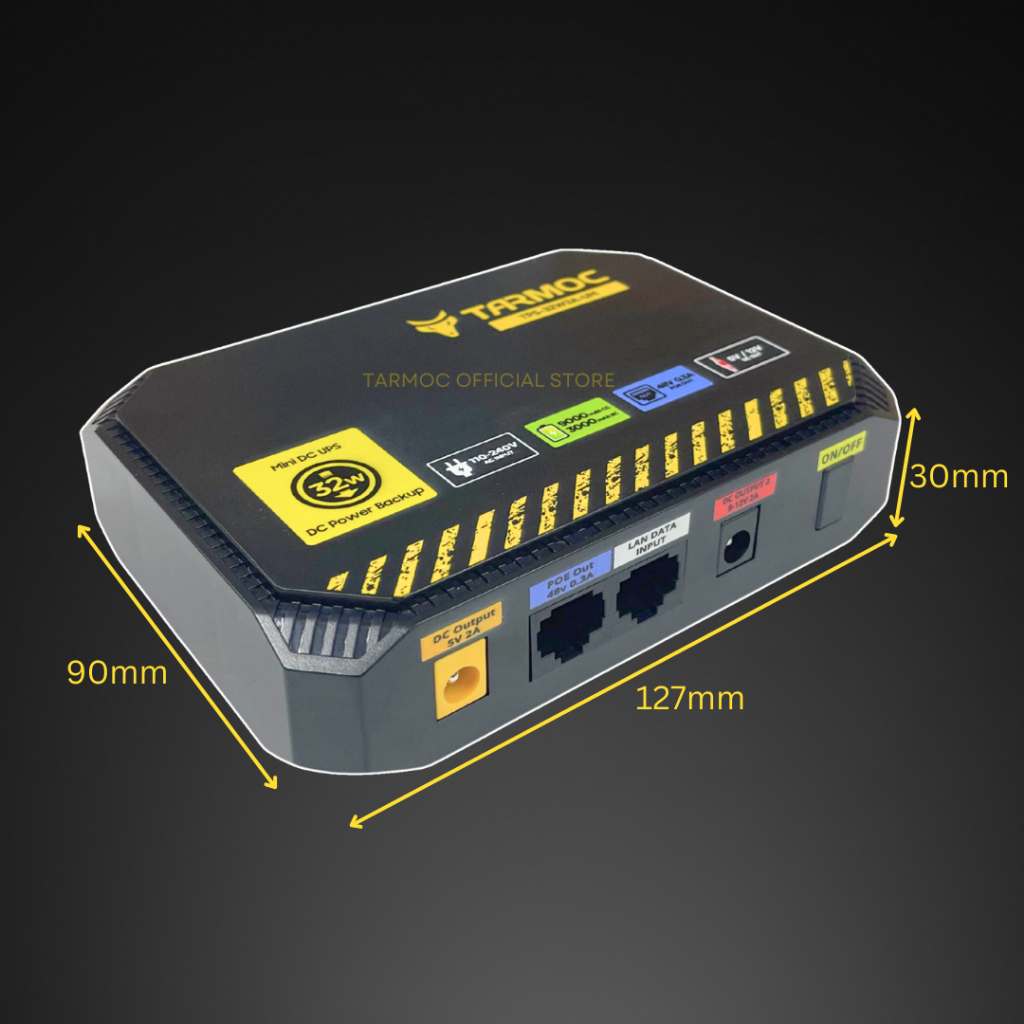 Jual Tarmoc TPS-32W3A-UM | Mini UPS DC Power Supply 5V/2A,12V/2A | POE ...