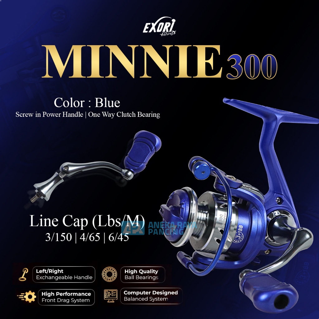 Jual Reel UL Exori Minnie Size 300 | Screw in Power Handle