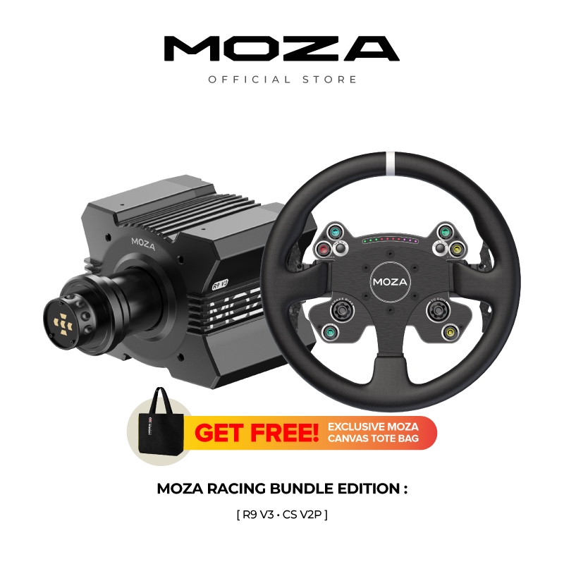 Jual MOZA Racing R9 V3 Direct Drive Wheel Base with CS V2P Steering ...