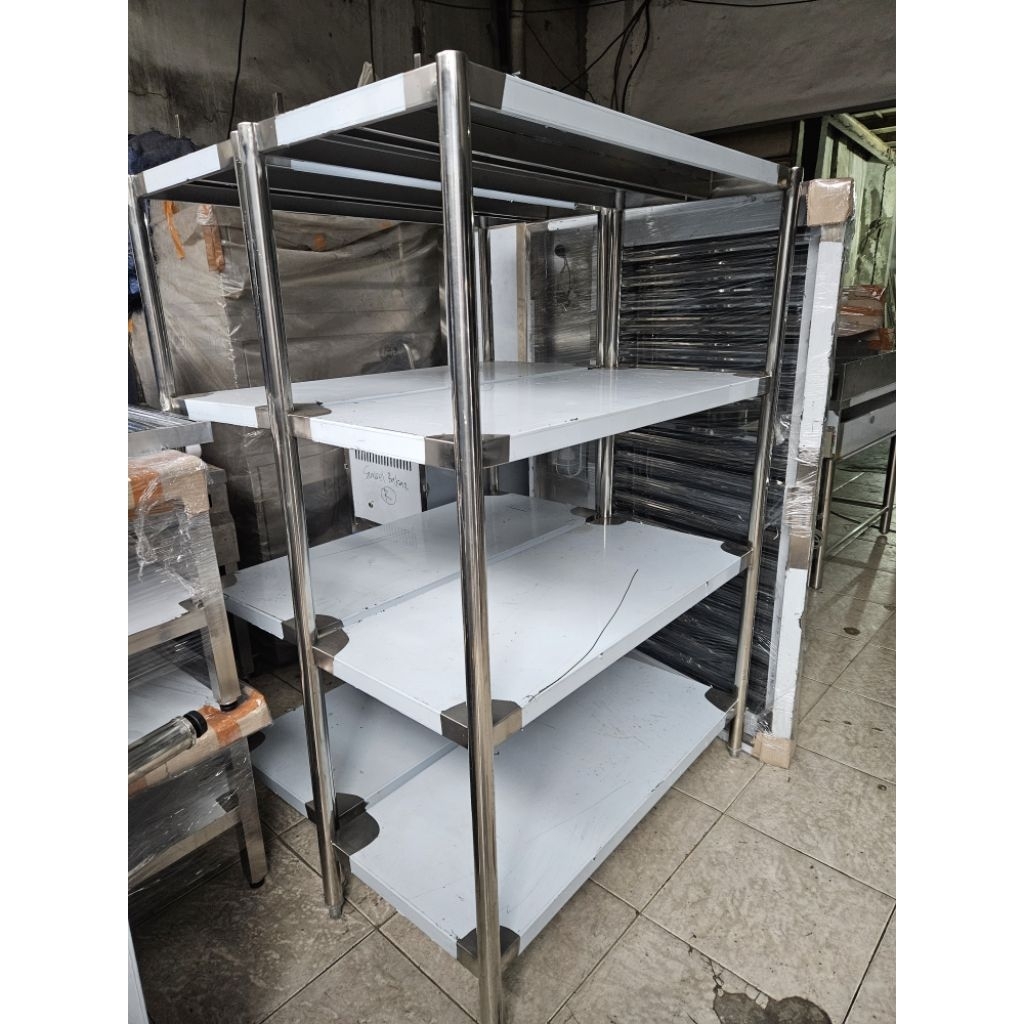 Jual Rak Stainless Dapur MBG Multi Rak 4 susun Stainless | Shopee Indonesia