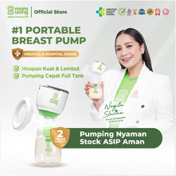 Mom Uung Pompa ASI Portable Dual Mode - Breast Pump Elektrik Hospital Grade - Ga
