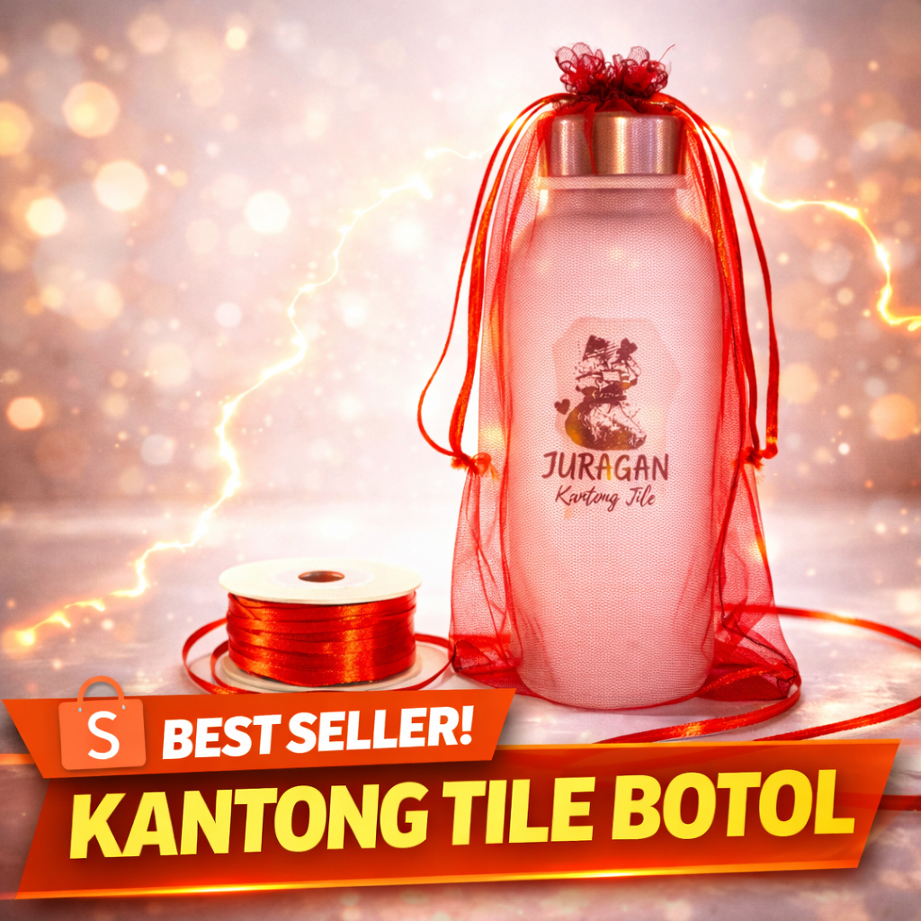 Jual Kantong Tile Souvenir Botol 450 ml - Ukuran 10x24 cm - Kantong ...