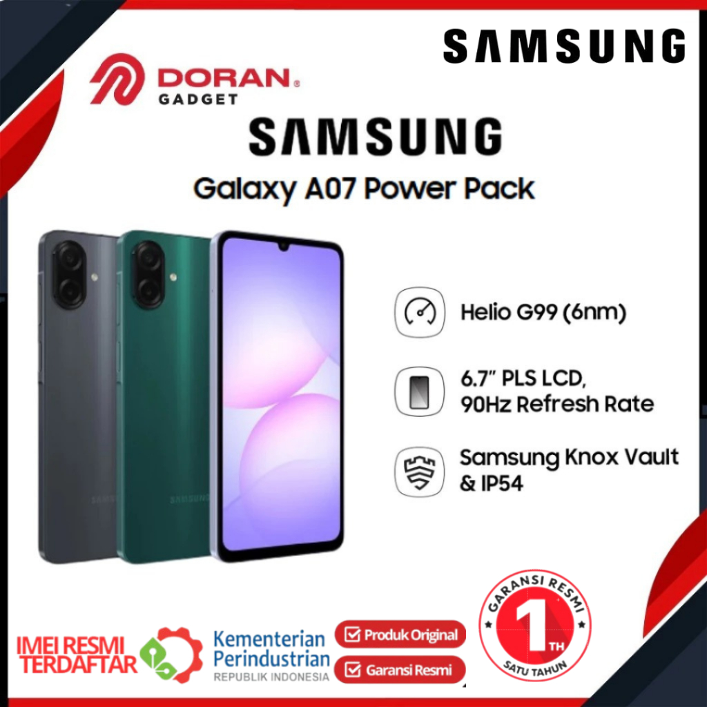 Jual Samsung Galaxy A07 Power Pack 4/64GB - Garansi Resmi 1 Tahun ...