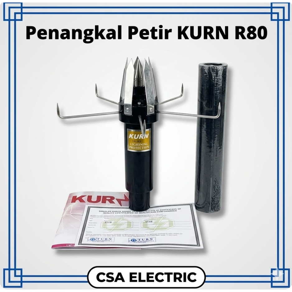 Jual Penangkal Petir KURN R80 (Radius 80 Meter) - Electrostatic Air ...