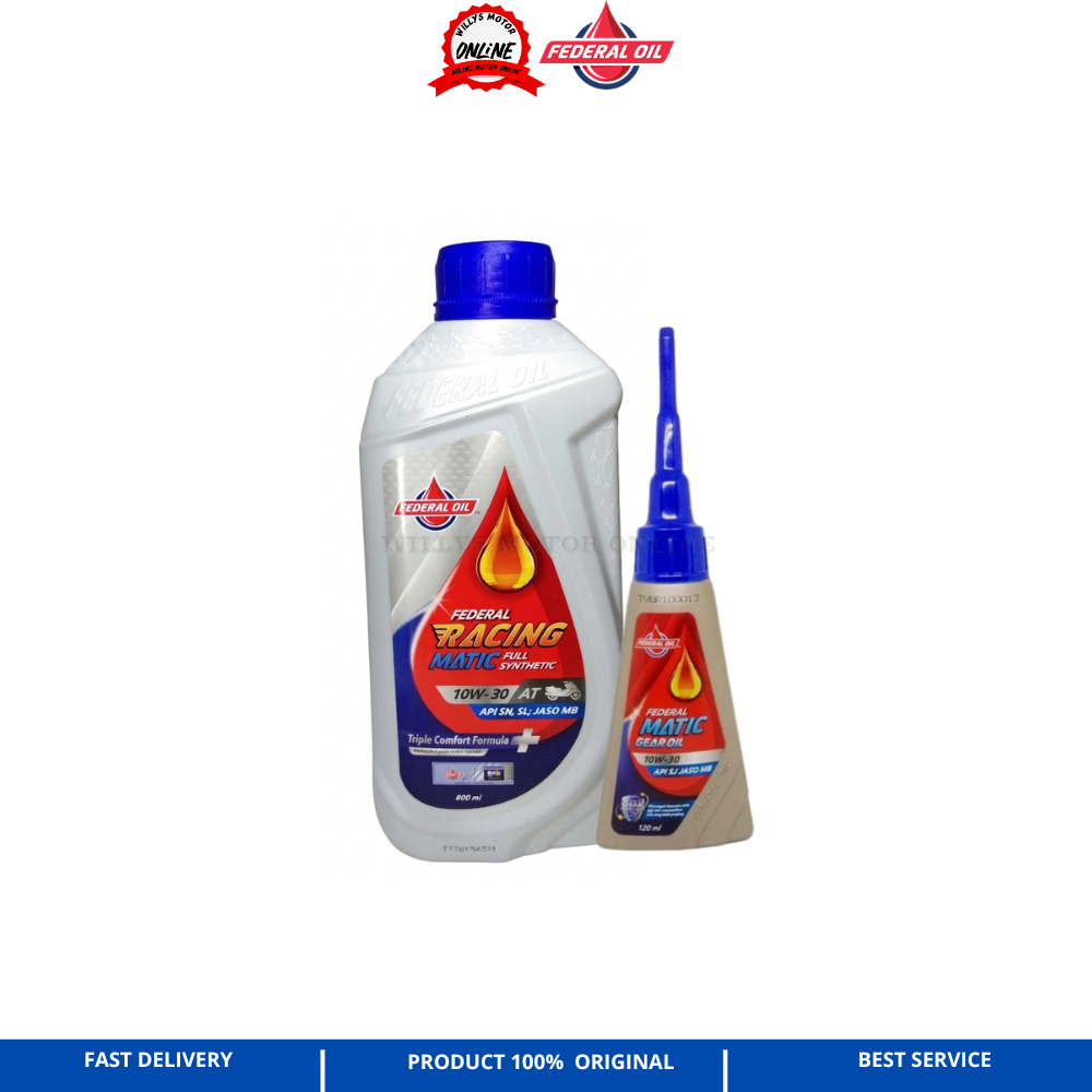 Jual Oli Federal Racing Matic 10W-30 800ML Original Oli Supreme racing ...