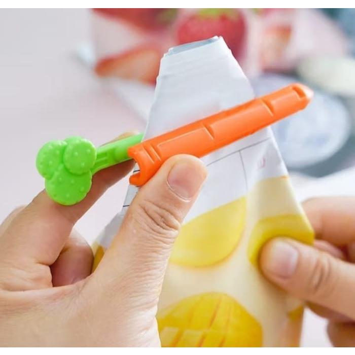 Jual PENJEPIT KEMASAN BENTUK WORTEL KLIP SNACK KLIP MAGNET SEALING CLIP ...