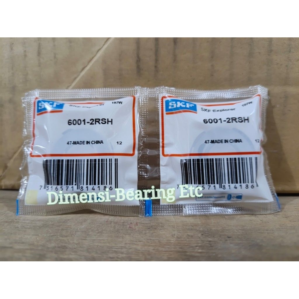 Jual BALL BEARING 6001 2RS C3 SKF - 6001 2RSH C3 SKF | Shopee Indonesia
