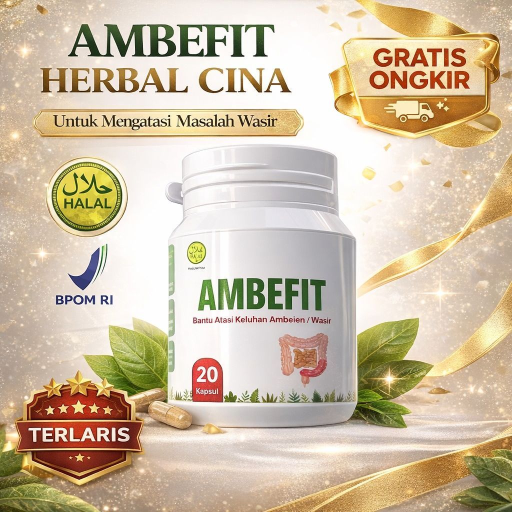 PROMO!! Herbal Ambefit Fitofarmaka Sangat Ampuh Mengatasi Ambeien Wasir Berdarah Dalam 1 Bulan Isi 20 Kapsul