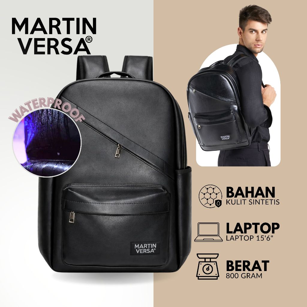 Jual MARTIN VERSA TR16K Tas Ransel Laptop Kulit Pria - Mens Leather ...