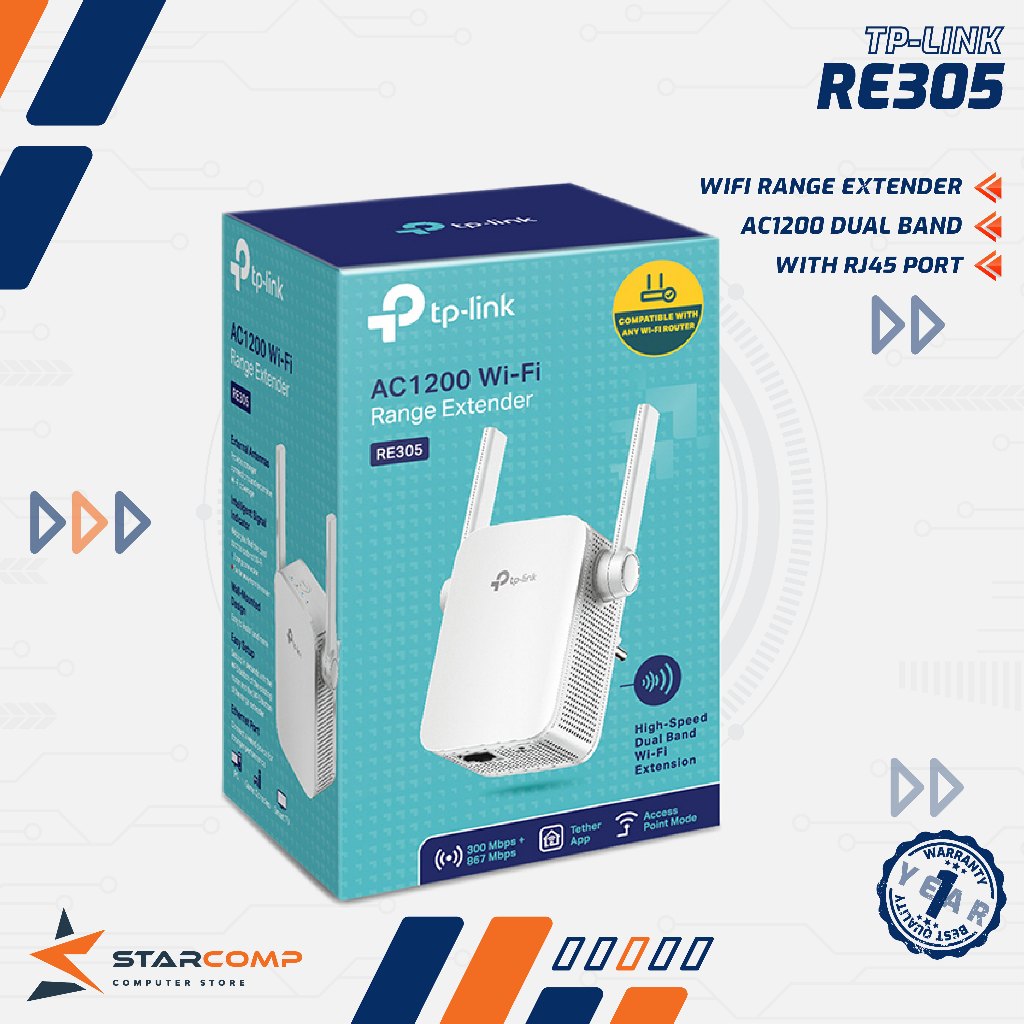 Jual TP-Link RE305 AC1200 Wi-Fi Range Extender Dual Band | Shopee Indonesia
