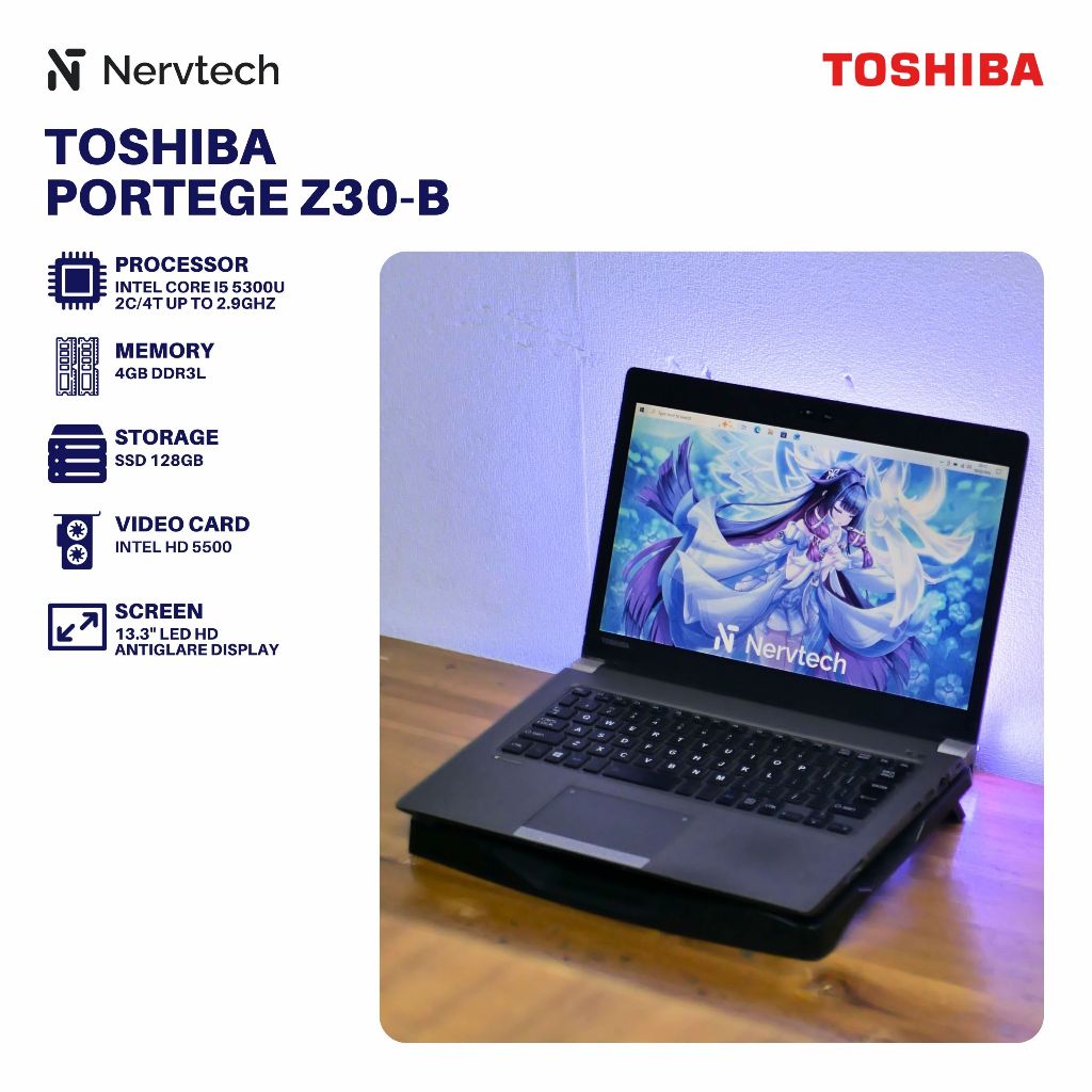 Toshiba Portégé Intel Core i5-5300U Toshiba Portege Z30 - i5-5300U · Intel HD Graphics 5500 (споделена
