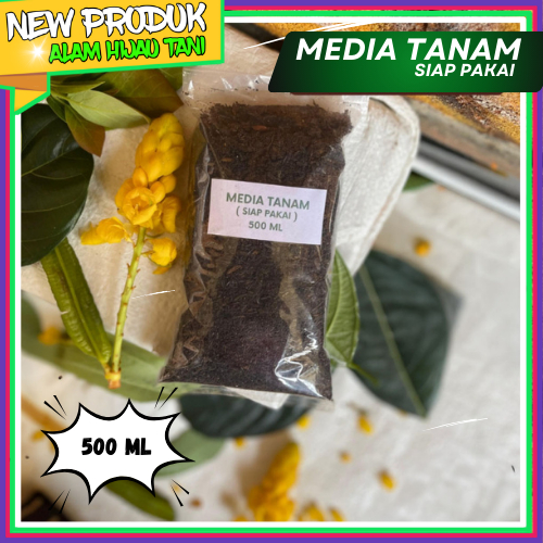 Media Tanam Organik Siap Pakai 500ml Tanah Subur Tanaman Hias Sayur | AHT